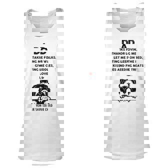 Shih Tzu Dog Dad Fur Child Thanks For Loving Me Fathers Day Unisex Tank Top - Thegiftio