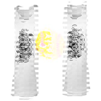 Skull Baseball Cool Skeleton Sports Player Pitcher Catcher Unisex Tank Top | Mazezy