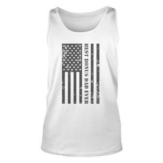Stepfather Gifts Best Bonus Dad Ever Fathers Day Flag Gift Unisex Tank Top | Mazezy