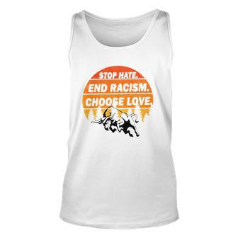 Stop Hate End Racism Choose Love Buffalo Version Unisex Tank Top | Mazezy