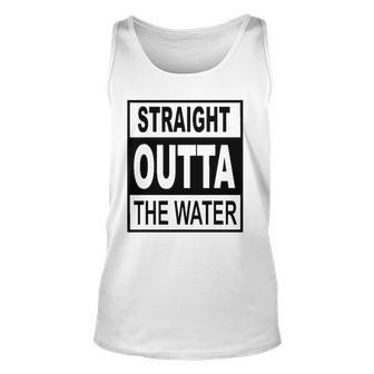 Straight Outta The Water - Christian Baptism Unisex Tank Top | Mazezy