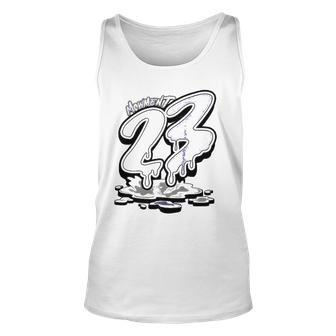 Tee To Match Jd 11 Low Pure Violet Dripping Number 23 Unisex Tank Top | Mazezy