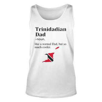 Trinidad And Tobago Pride Flag Dad Fathers Day Father Trini Unisex Tank Top | Mazezy