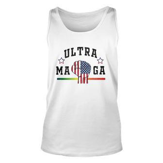 Ultra Maga The Return Of Trump Maga Trump Maga American Flag Fist Tank Top | Mazezy