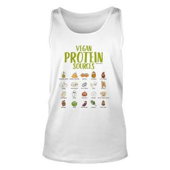 Vegan Protein For Vegans And Vegetarians Unisex Tank Top | Mazezy