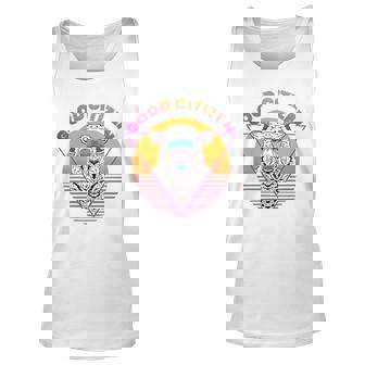 Womens Good Citizen Sheep Duct Tape Vaporwave V Neck Unisex Tank Top | Mazezy