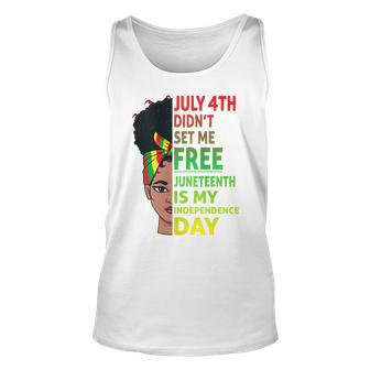 Womens Juneteenth Black Queen Independence 1865 Freedom Woman Girls Unisex Tank Top - Thegiftio UK