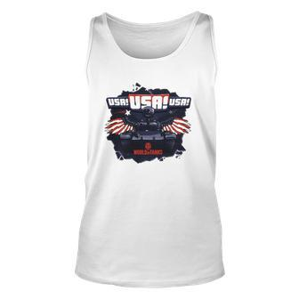 World Of Tanks July 4Th Unisex Tank Top | Mazezy
