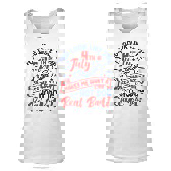 You Look Like 4Th Of July Makes Me Want A Hot Dog Real Bad V10 Unisex Tank Top - Seseable