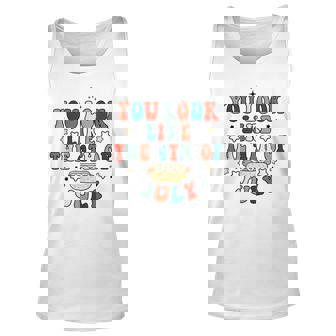 You Look Like The 4Th Of July Hot Dog Funny Independence Day Unisex Tank Top - Seseable