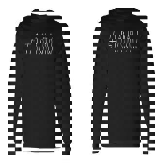 1 Pawpaw Number One Fathers Day Pawpaw Rae Dunn Style Long Sleeve T-Shirt T-Shirt | Mazezy