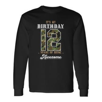 12 Birthday Pre Teenager Boy Or Girl 12 Years Old Long Sleeve T-Shirt T-Shirt | Mazezy