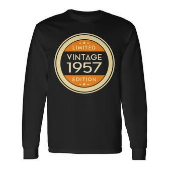 1957 Birthday 1957 Vintage Limited Edition Long Sleeve T-Shirt - Seseable