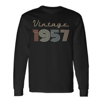 1957 Birthday Vintage 1957 Long Sleeve T-Shirt - Seseable
