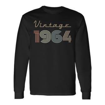 1964 Birthday Vintage 1964 Long Sleeve T-Shirt - Seseable