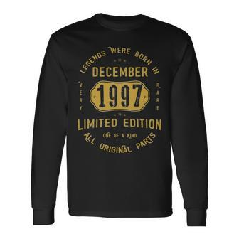 1997 December Birthday 1997 December Limited Edition Long Sleeve T-Shirt - Seseable