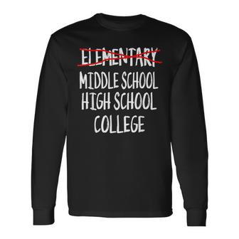 2022 Elementary Graduation-Fun Elementary School Graduation Long Sleeve T-Shirt T-Shirt | Mazezy