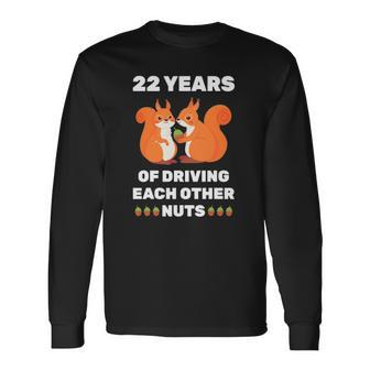 22Nd 22 Years Wedding Anniversary Couple For Him Her Long Sleeve T-Shirt T-Shirt | Mazezy