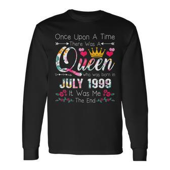 23 Years Birthday Girls 23Rd Birthday Queen July 1999 Long Sleeve T-Shirt - Seseable