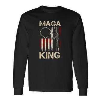 2Nd Amendment Pro Trump Ultra Maga And Proud Of It The Great Maga King Pro Gun Long Sleeve T-Shirt T-Shirt | Mazezy