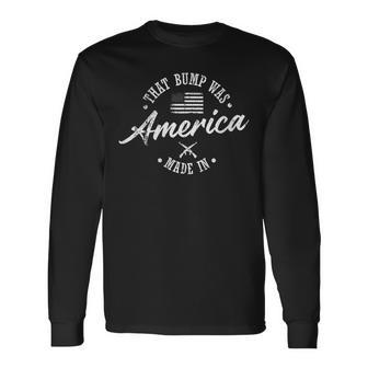4Th Of July Pregnancy Announcement For Dad And Mum Bump Long Sleeve T-Shirt - Seseable