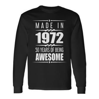 50Th Birthday Men Women 50 Year Old 50Th Birthday Long Sleeve T-Shirt - Seseable