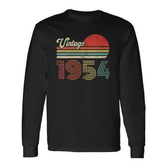 68 Years Old Birthday Vintage 1954 68Th Birthday Long Sleeve T-Shirt | Mazezy