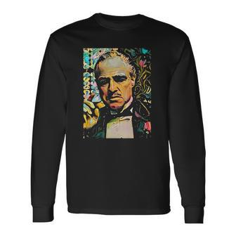 Abstract Of Godfather Classic Long Sleeve T-Shirt T-Shirt | Mazezy
