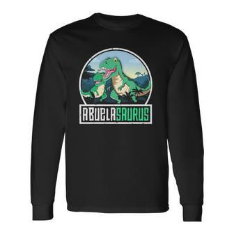 Abuelasaurusrex Dinosaur Saurus Latina Grandma Matching Long Sleeve T-Shirt T-Shirt | Mazezy