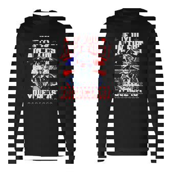 If You Aint First Youre Last 4Th Of July Trump Sunglasses Long Sleeve T-Shirt T-Shirt | Mazezy