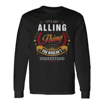 Alling Shirt Crest Alling Shirt Alling Clothing Alling Tshirt Alling Tshirt For The Alling Long Sleeve T-Shirt - Seseable