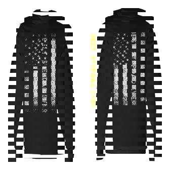 American Flag Best Stepdad Ever Fathers Day Step Dad Daddy Long Sleeve T-Shirt - Monsterry