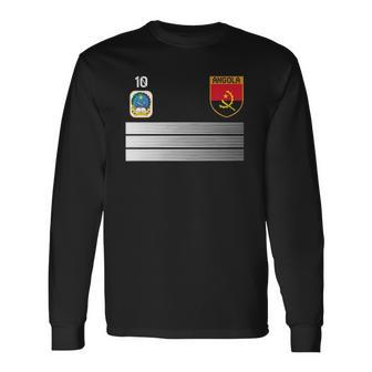 Angola Football Jersey 2022 Soccer Long Sleeve T-Shirt T-Shirt | Mazezy