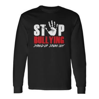 Anti Bully Movement Stop Bullying Supporter Stand Up Speak Long Sleeve T-Shirt T-Shirt | Mazezy