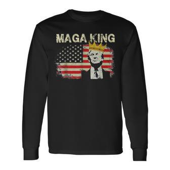 Anti Joe Biden Ultra Maga The Return Of The Great Maga King V2 Unisex Long Sleeve | Favorety CA