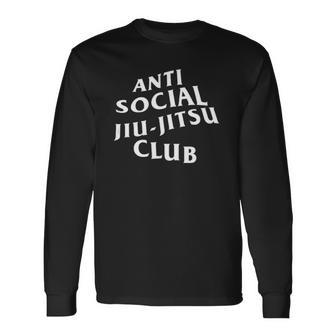 Anti Social Jiu Jitsu Bjj Long Sleeve T-Shirt T-Shirt | Mazezy