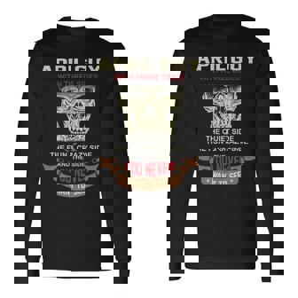 April Guy I Have 3 Sides April Guy Birthday Long Sleeve T-Shirt | Seseable CA