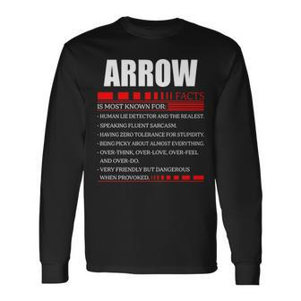 Arrow Fact Fact Shirt Arrow Shirt For Arrow Fact Long Sleeve T-Shirt - Seseable