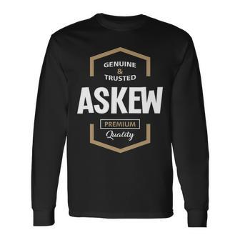 Askew Name Askew Premium Quality Long Sleeve T-Shirt - Seseable