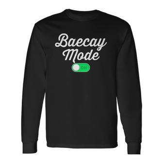 Baecay Mode On Vacation Baecation Matching Couples Long Sleeve T-Shirt T-Shirt | Mazezy