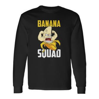 Banana Squad Bananas Fruit Costume Team Long Sleeve T-Shirt T-Shirt | Mazezy