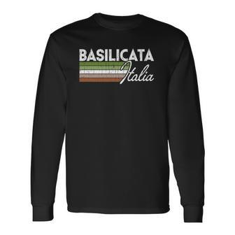 Basilicata Italia Basilicata Italy Vintage Italy Long Sleeve T-Shirt - Thegiftio UK