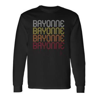 Bayonne Nj Vintage Style New Jersey Long Sleeve T-Shirt - Thegiftio UK