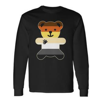 Bear Brotherhood Flag Bear Gay Pride Long Sleeve T-Shirt T-Shirt | Mazezy