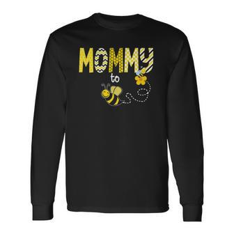 Bee Pregnancy Expecting Announcementbeehive Long Sleeve T-Shirt T-Shirt | Mazezy