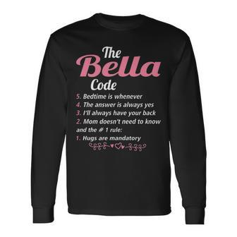 Bella Grandma The Bella Code Long Sleeve T-Shirt - Seseable