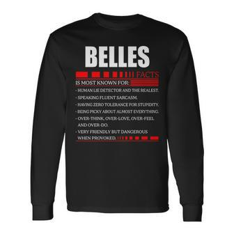 Belles Fact Fact Shirt Belles Shirt For Belles Fact Long Sleeve T-Shirt - Seseable