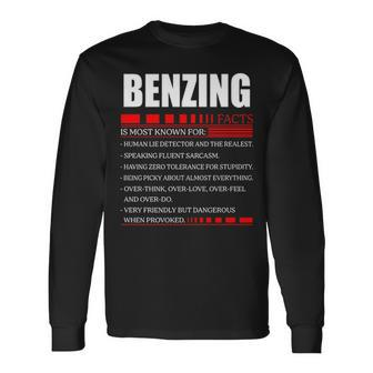 Benzing Fact Fact Shirt Benzing Shirt For Benzing Fact Long Sleeve T-Shirt - Seseable