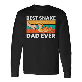 Best Snake Dad Ever Snake Long Sleeve T-Shirt - Seseable