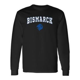 Bismarck High School Lions C2 College Sports Long Sleeve T-Shirt T-Shirt | Mazezy